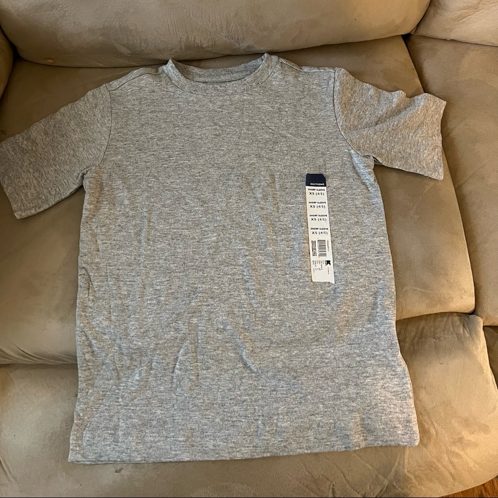 Brand new Basic Editions gray boys shirt